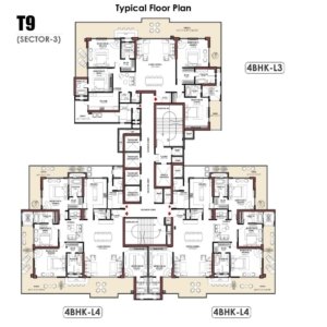 Whiteland The Aspen Iconic Towers 4BHK T9 Floor Plan