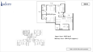 Adore The Select Premia 3bhk Floor Plan