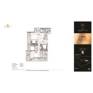 Elan The Presidential 3BHK Floor Plan 2700 Sqft.