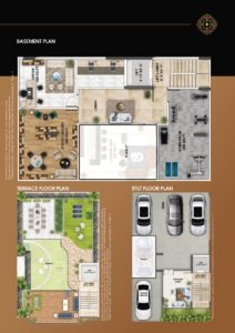 MRG Crown 3 BHK Type B Basment Floor Plan