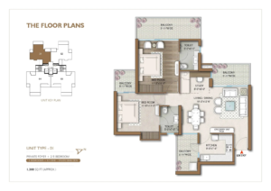 M3M-Capital-2.5-BHK-Type-1-Floor-Plan