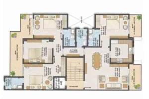 Adani-samsara-vilasa-Floor-plan-4bhk