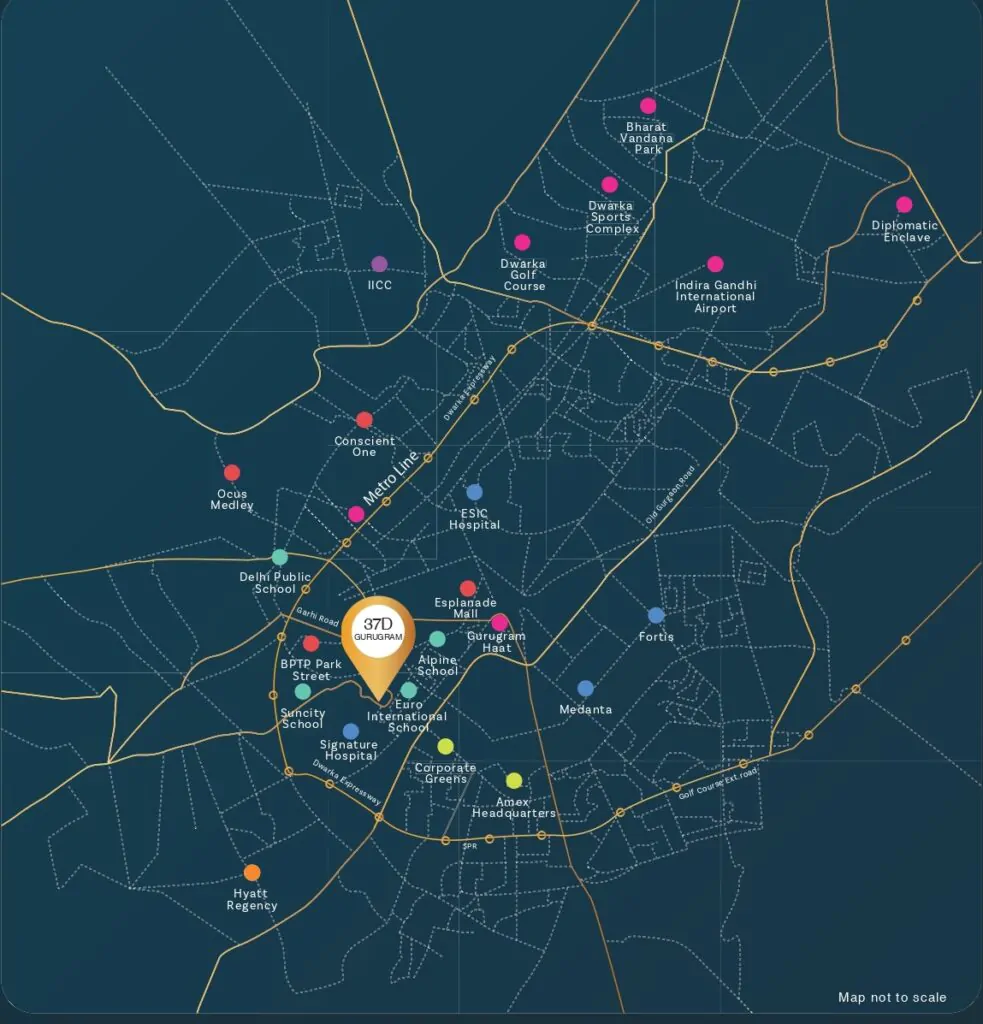 Bptp-the-amaario-location-map