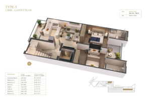 Suncity-vatsal-valley-floor-plan-2-bhk-type-5