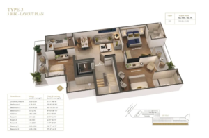 Suncity-vatsal-valley-floor-plan-3-bhk-type-3