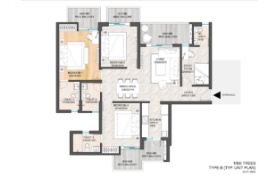 Ats-homekraft-sanctuary-sector-105-gurgaon-floor-plan-type-b