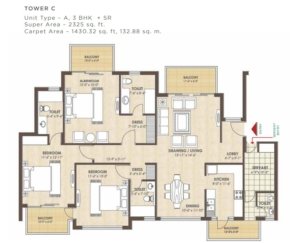 Kashish-manor-one-sector-111-gurgaon-floor-plan-3-bhk