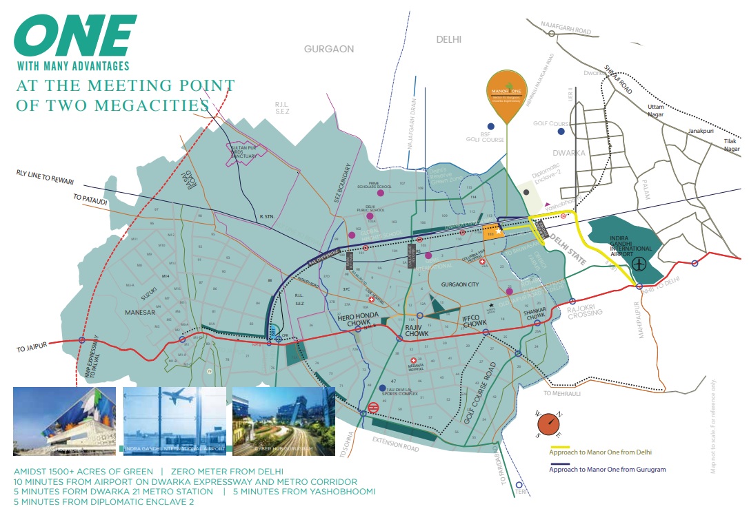 Kashish-manor-one-sector-111-gurgaon-location-map