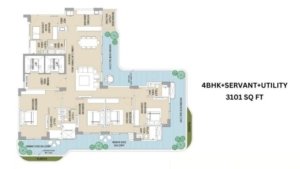 Ganga-realty-anantam-85-sector-85-gurgaon-floor-plan-4-bhk
