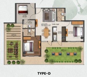 Jms-silver-living-sector-95-gurgaon-floor-plan-type-d