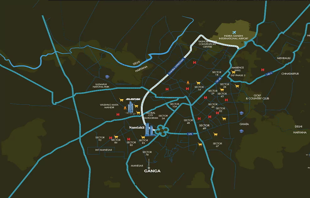 Ganga Nxt 78 Location Map