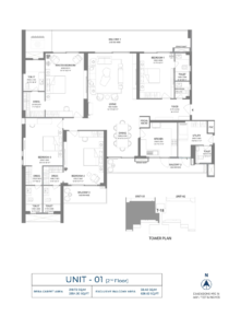 Experion-windchants-nova-sector-112-gurgaon-floor-plan-unit-01-2nd