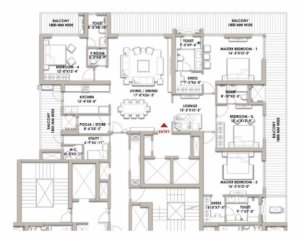 Landmark-skyvue-sector-103-gurgaon-floor-plan-4.5-bhk-utility