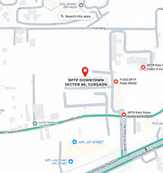 Bptp Downtown 66 Gurgaon Location Map