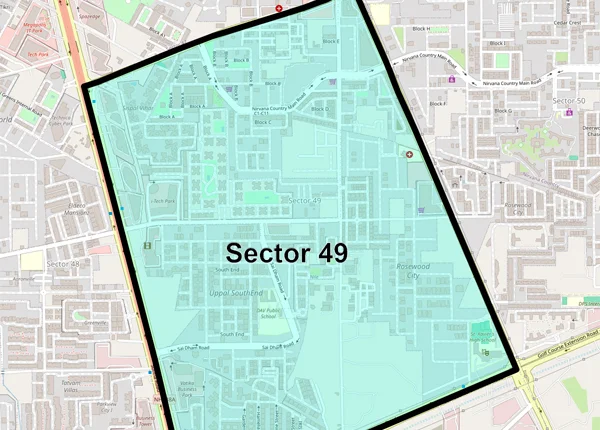 Elan-sector-49-gurgaon-location-map