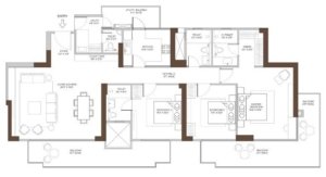 Conscient-elaira-residences-sector-80-gurgaon-floor-plan-3bhk-utility-type-c