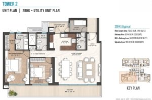 Aipl-the-riviera-at-lake-city-sector-103-gurgaon-floor-plan-2-bhk