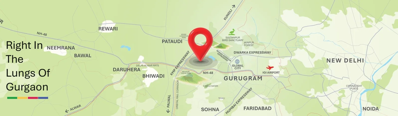 M3m-forestia-west-manesar-location-map