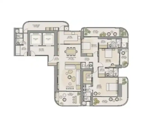 Trehan Iris Omara 3.5 Bhk Floor Plan