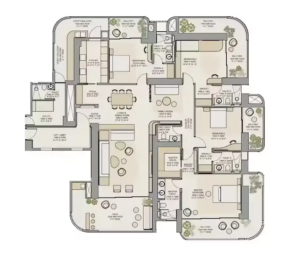 Trehan Iris Omara 4.5 Bhk Floor Plan