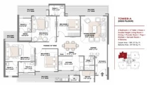 Shree-vardhman-samisha-ambrosia-sector-70-gurgaon-floor-plan-4-bhk-tower-a-odd-floor