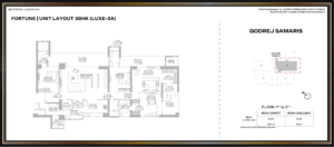 Godrej Samaris 3bhk Luxe 2a Floor Plan