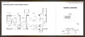 Godrej Samaris 4bhk Luxe 1 Floor Plan