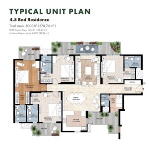 Ats Homekraft Grandstand 4.5 Bhk Floor Plan