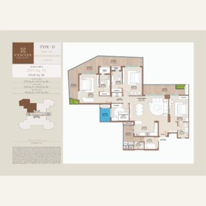 Cocoa County 3bhk Type D Floor Plan