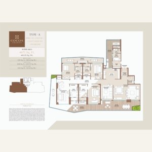 Cocoa County 4bhk Type A Floor Plan