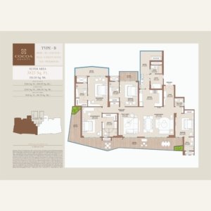 Cocoa County 4bhk Type B Floor Plan