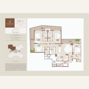 Cocoa County 4bhk Type C Floor Plan