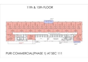 Puri Aerosphere 11th & 15th Floor Plan