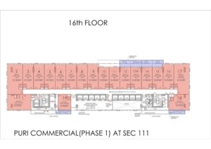 Puri Aerosphere 16th Floor Plan