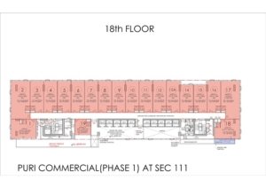 Puri Aerosphere 18th Floor Plan