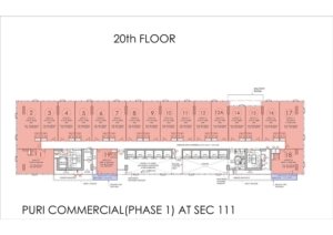 Puri Aerosphere 20th Floor Plan