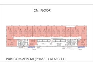 Puri Aerosphere 21st Floor Plan