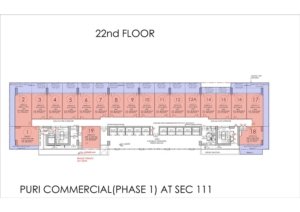Puri Aerosphere 22nd Floor Plan
